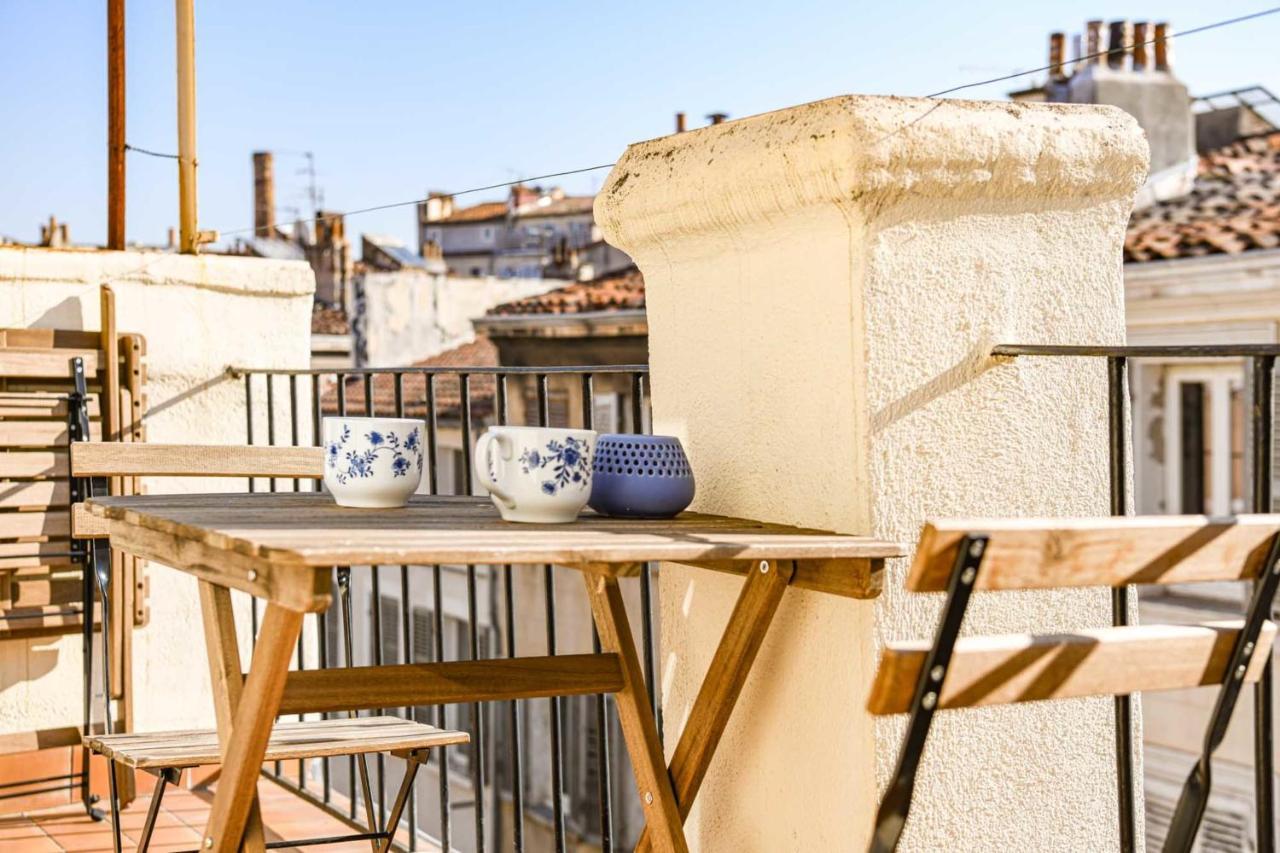 Terrasse Ensoleillee Au Coeur Du Cours Julien Appartement Marseilles Buitenkant foto